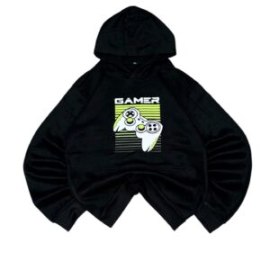 VTG BLACK PRINTED HOODIE