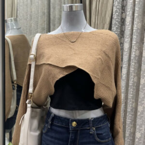 Rare Find Knitwear Cropped Batwing Sweater